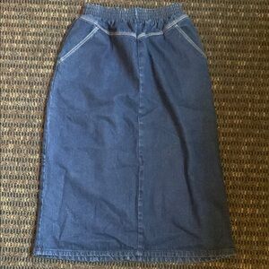 Vintage Denim Blue Women's Skirt